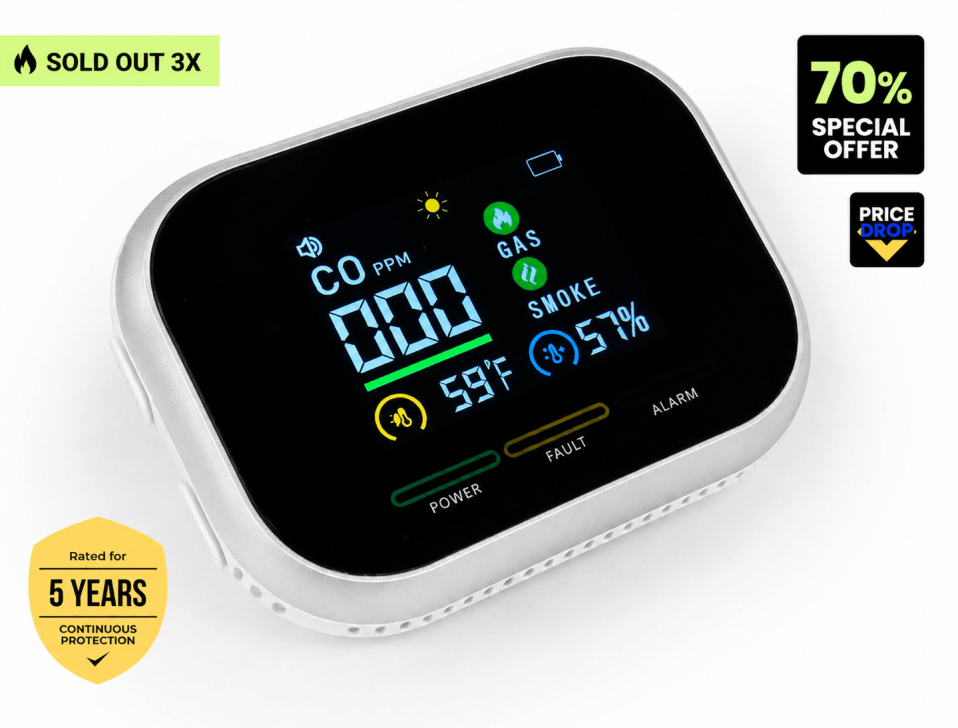Carbon One Safe Carbon Monoxide Detector Massive Special Discount Offer of 70%
