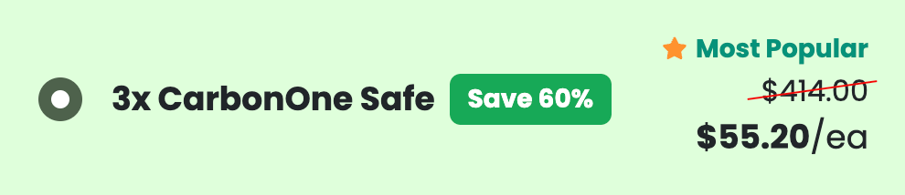 60% Package Discount For Triple Carbon One Safe